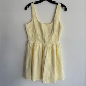 Princess Polly Light Yellow Mini Dress